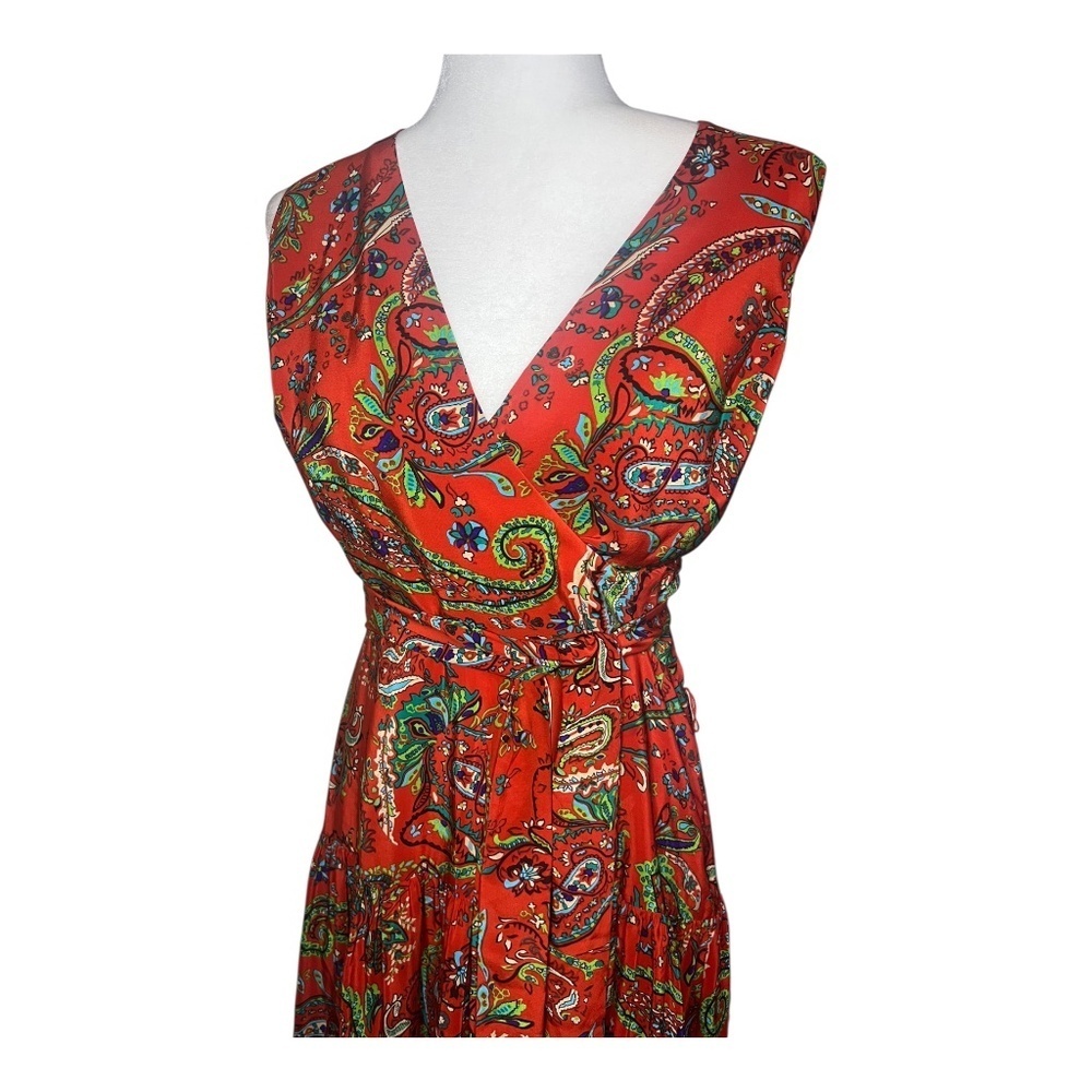 Paisley Silk Wrap Dress by Lauren Ralph Lauren Vintage - Picture 2 of 7